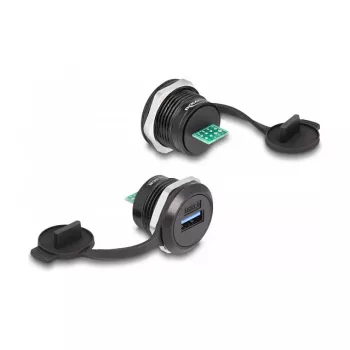 DeLOCK USB 3.2 Gen 1 Type-A a connettore maschio da incasso PCB nero
