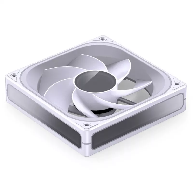Ventola di raffreddamento Jonsbo ZB-120 Reverse Blade PWM ARGB 120mm bianca, ventola assiale, 120 mm
