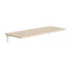 Maclean MC-128WD mensola pieghevole a parete, 100×40 cm, finitura effetto legno