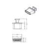 Cappuccio di protezione per connettore femmina DeLOCK 64013 USB Type-C nero