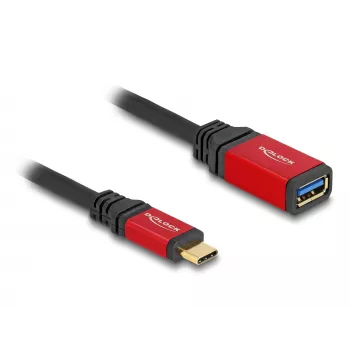 Adattatore USB DeLOCK 60172 connettore maschio USB Type-C su connettore femmina USB Type-A 10 Gbit/s 15 cm rosso metallo