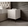 Cama Meble HOLE comodino, set di 2 pezzi, 44×40,5×53,5 cm, bianco opaco