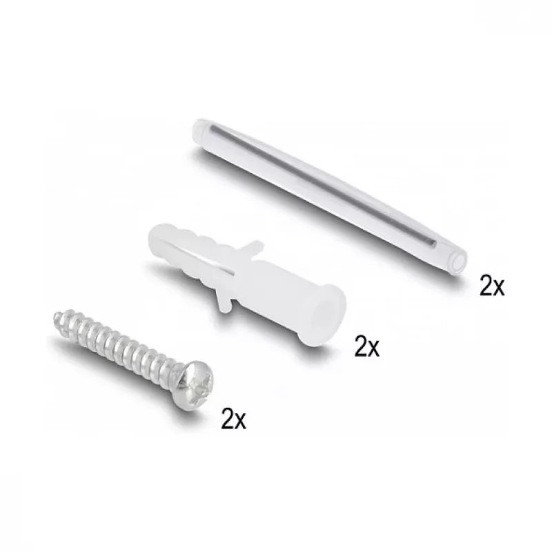 Presa in fibra ottica DeLOCK 2 x SC simplex LC duplex bianco