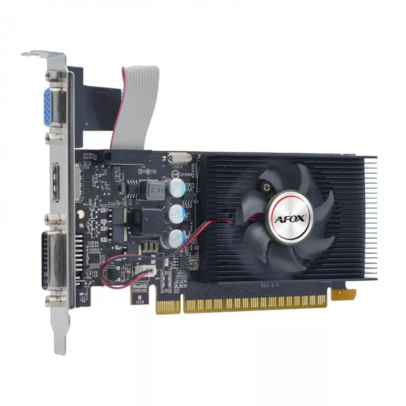 Scheda grafica AFOX AF240-1024D3L2 — NVIDIA GeForce GT 240, 1 GB GDDR3, 128-bit, PCIe 2.0