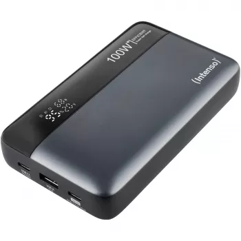 Powerbank INTENSO 7350050 — 20000 mAh, 1× USB-A + 2× USB-C, 100 W potenza totale in uscita, nero/grigio