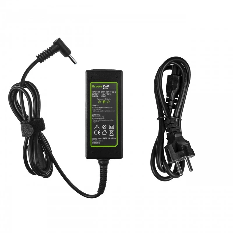 Alimentatore laptop AC-to-DC Green Cell AD74P 45W 19,5V 2,31A per uso interno, nero