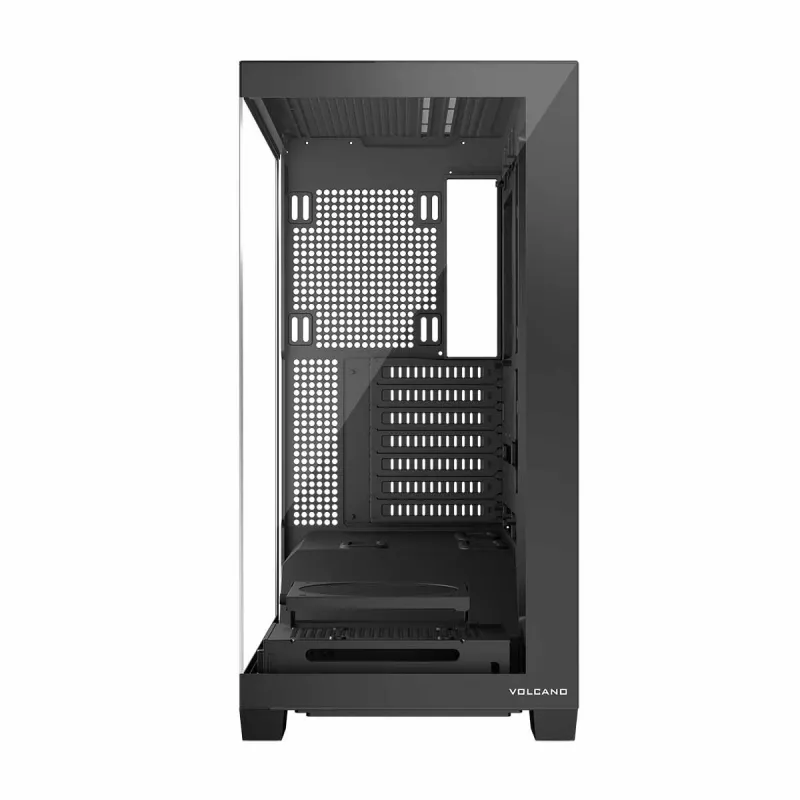 Case PC MODECOM Volcano Stellar NF ATX Midi Tower, vetro temperato, nero, supporta ATX/micro ATX, GPU fino a 420 mm, dissipatore CPU 175 mm