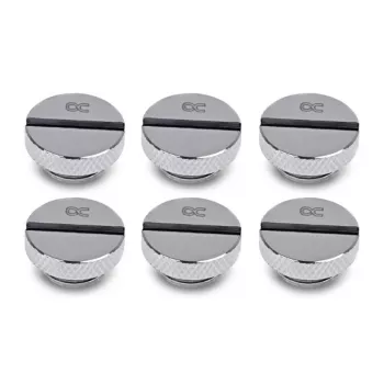 Alphacool Eiszapfen tappi a vite G1/4, cromato, confezione da 6