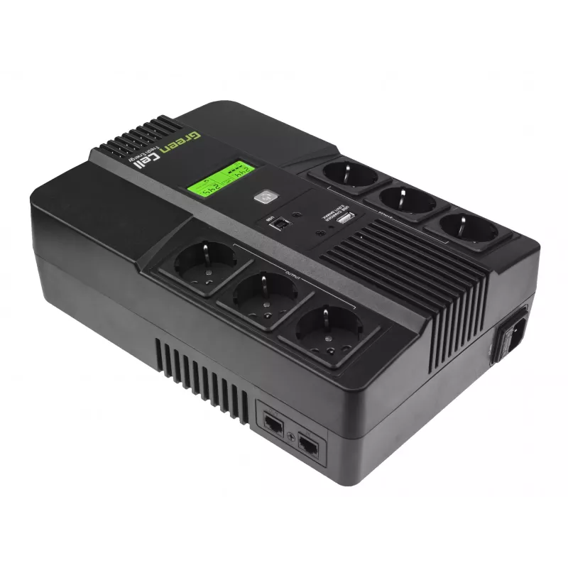 Green Cell AiO 800VA LCD UPS gruppo di continuità Line-Interactive 0,8 kVA 480 W 6 prese