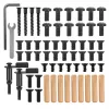 Pannello divisorio / organizer per scrivania Ergo Office, carico max. 10 kg, lavagna bianca, larghezza 1116 mm, nero, ER-301 B