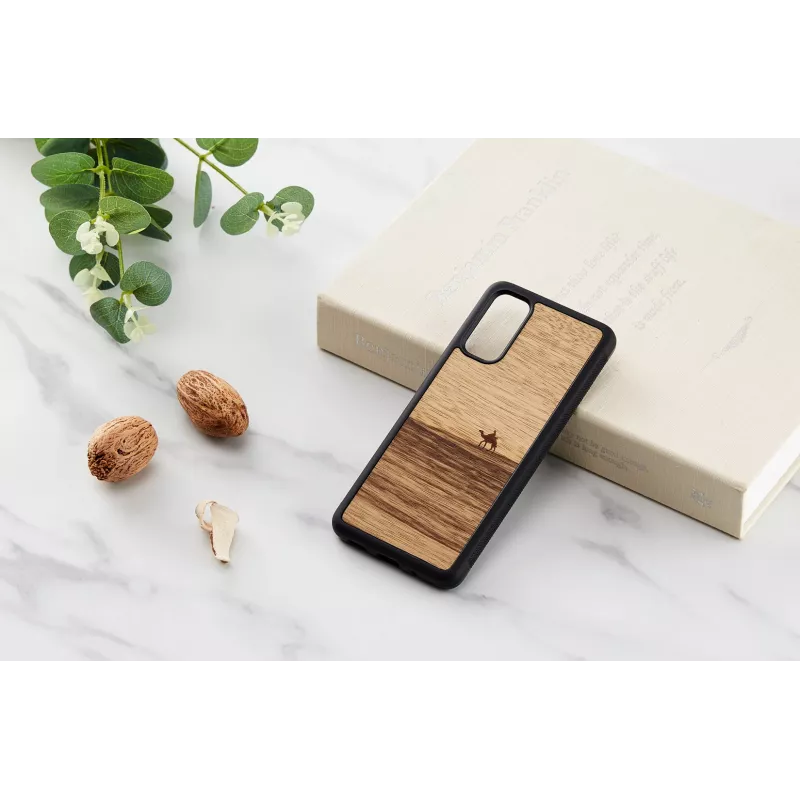 Custodia per smartphone Man and Wood Galaxy S20 Terra nero – cover protettiva per Samsung Galaxy S20