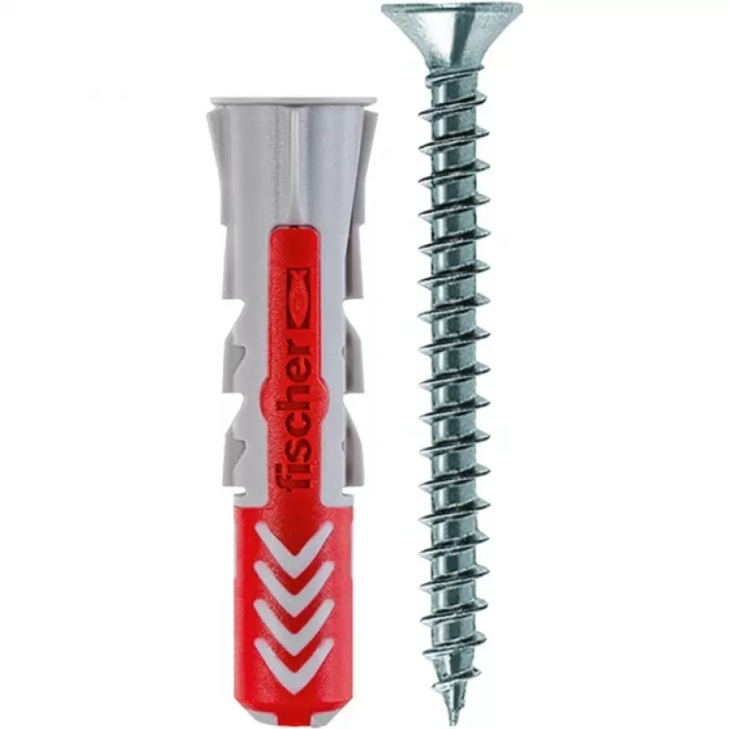 Tassello FISCHER DUOPOWER 8x40 S 50 pz. con viti