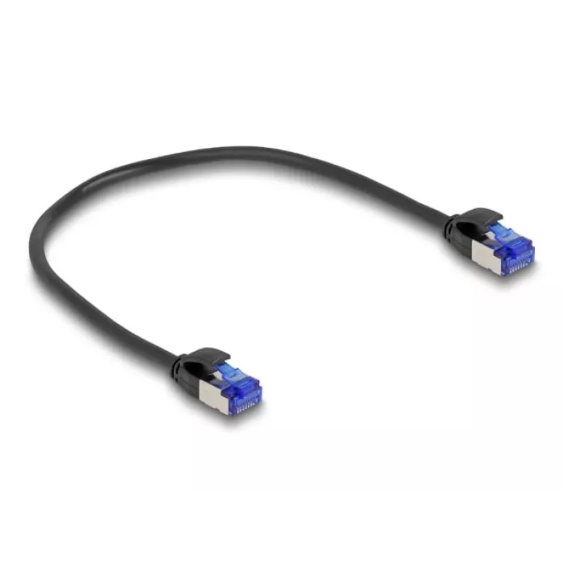 Cavo di rete DeLOCK RJ45 Cat.6A S/FTP slim 0,25 m nero