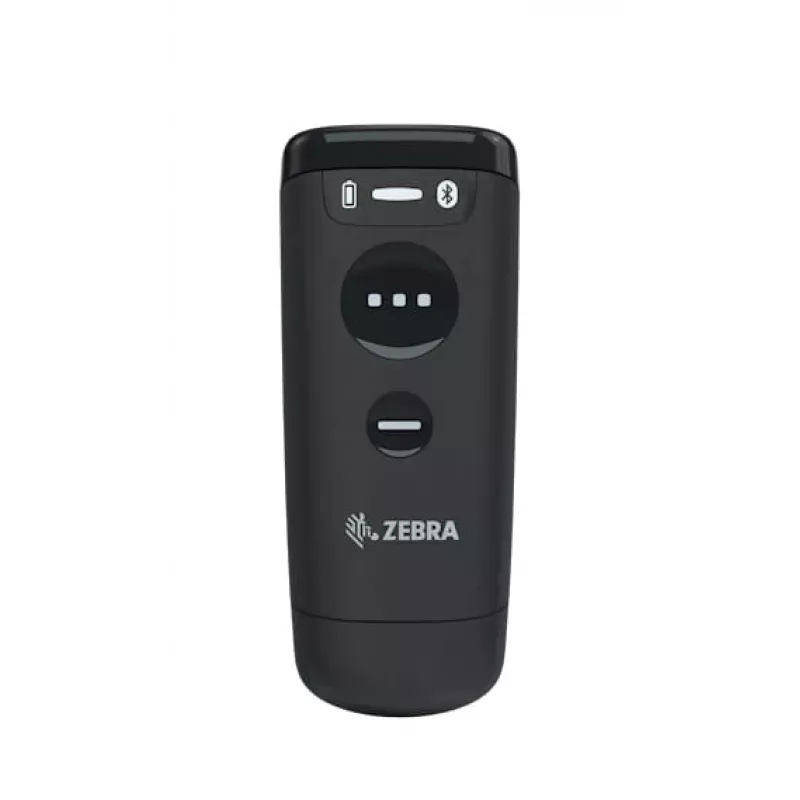 Lettore di codici a barre palmare Zebra CS60 1D/2D LED wireless IP65 nero, Bluetooth/USB, portata 100 m, 83 g