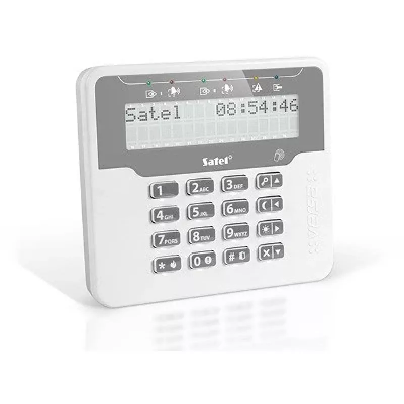 Lettore RFID SATEL VERSA-LCDR-WH – lettore di accesso a parete con tastiera e display