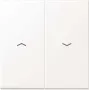 Jung LS995PWWM cornice di copertura, senza viti, plastica, cornice singola, bianco