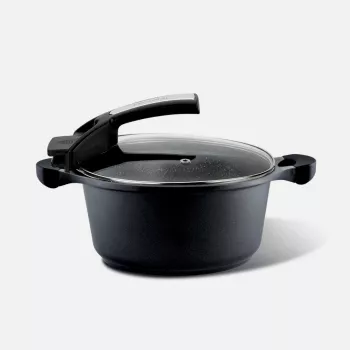 Pentola Pensofal Saxum 24 cm con coperchio in vetro — Pentola Pensofal Saxum 24cm