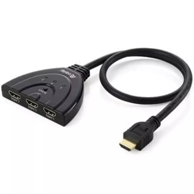 Switch HDMI Equip 3x1, 1920 x 1080 pixel, Full HD, nero