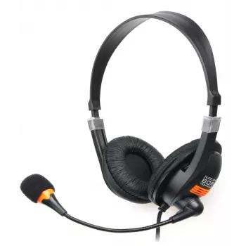 Cuffie NATEC Drone con archetto cablate per telefonate/musica nero, arancione