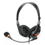 Cuffie NATEC Drone con archetto cablate per telefonate/musica nero, arancione
