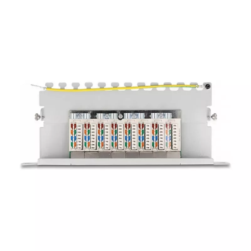 Patch panel DeLOCK 10 pollici 8 porte Cat.6A 1U grigio