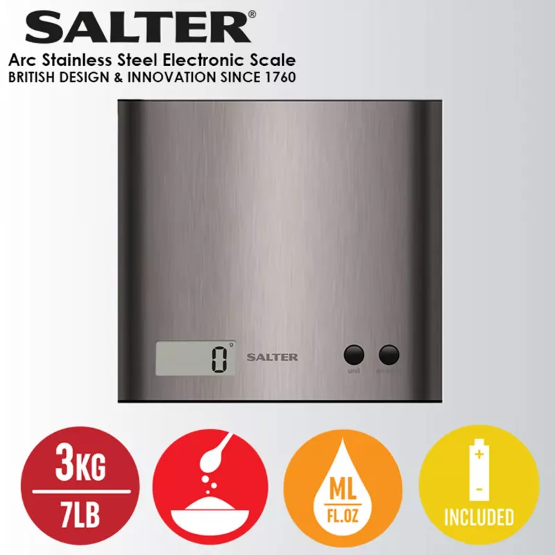 Bilancia da cucina Salter 1087 SSDRCEU16 Pro argento