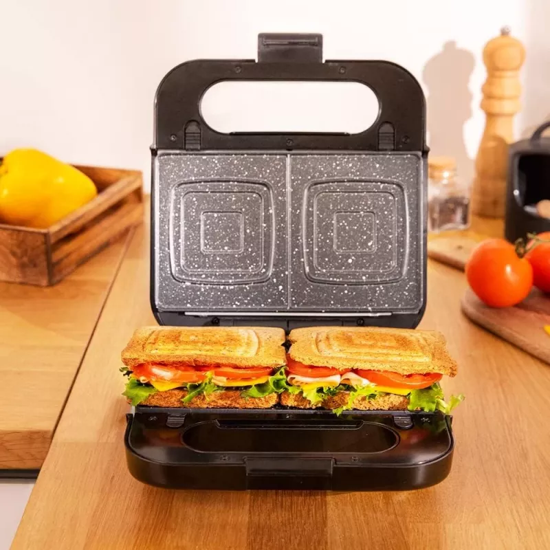 Cecotec tostiera | Rock’nToast 4in1 | 1000 W | Numero di piastre 4 | nero