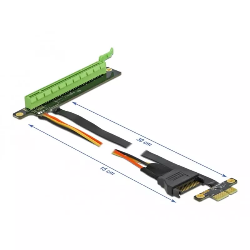 Scheda riser PCI Express da x1 a x16 DeLOCK 85762