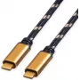 ROLINE GOLD Cavo USB4 Gen3x2 40Gbit/s C-C ST/ST 100W 1m - Cavo - Digitale/Dati (11.02.9038)