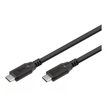 Cavo USB Goobay C, USB 3.2, 100 W, 10 Gbit/s, Power Delivery, 0,5 m (0,50 m, USB 3.2, 100 W), cavo USB
