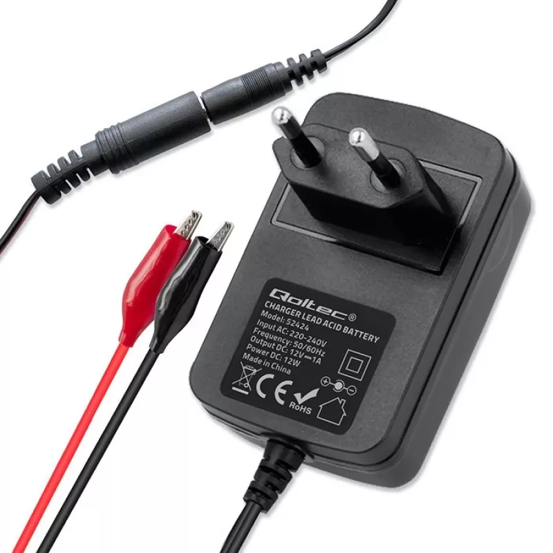 Caricabatterie QOLTEC caricabatterie per AGM GEL STD 12V 1,5A