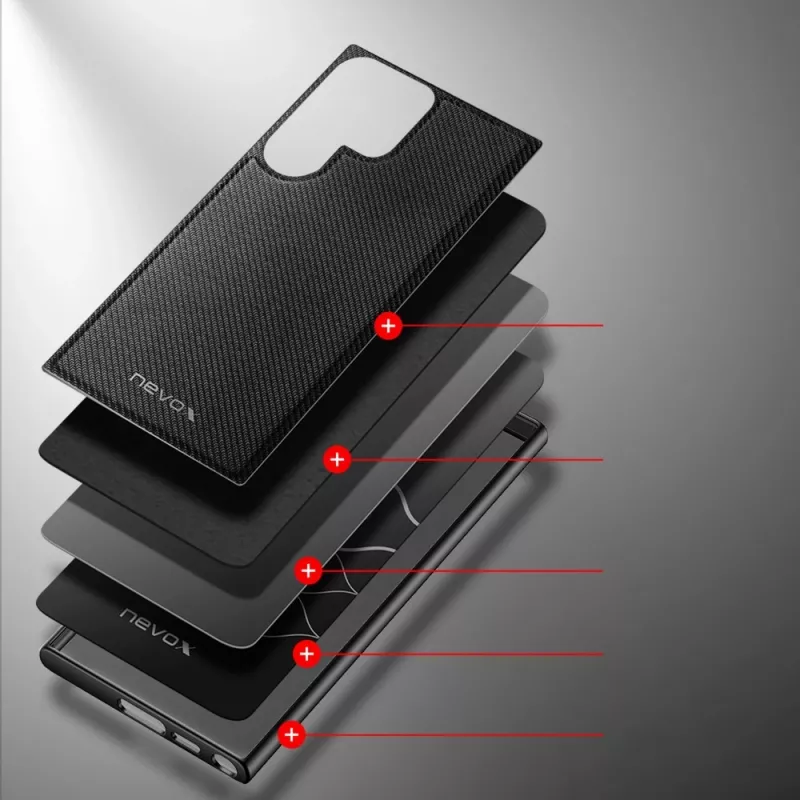 StyleShell NYLO, custodia per cellulare nero, Samsung Galaxy S24 Ultra