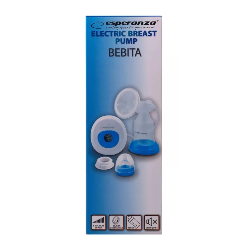 Esperanza BEBITA ECM001B Tiralatte elettrico, 150 ml, blu
