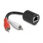 DeLOCK 87857 Cavo audio 2 x RCA RJ-45 nero rosso bianco