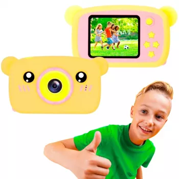 Fotocamera digitale per bambini Extralink H25 arancione 1080P 30fps schermo 2,0