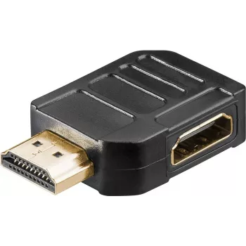 Goobay Adattatore angolare HDMI™ 270° orizzontale, 8K @ 60 Hz, placcato oro (65750)