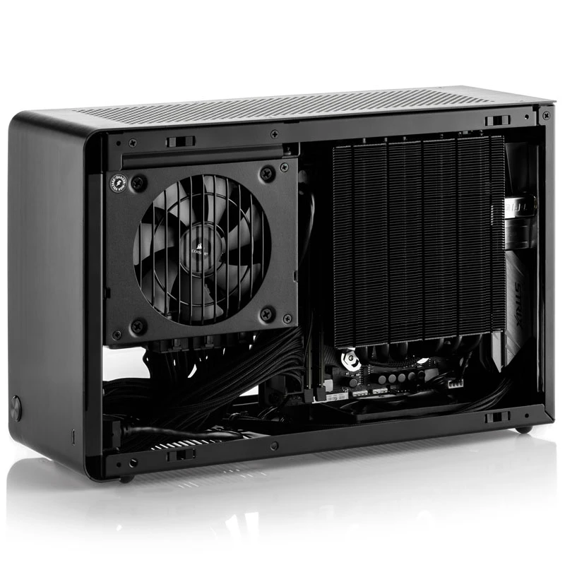 DAN Cases A4-SFX V4.1 - argento + Alpenföhn nero Ridge - 120 mm