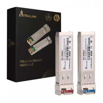 Extralink SFP+ 10G | modulo SFP+ WDM | 10 Gbit/s 1270/1330 nm, monomodale, 2 km, coppia
