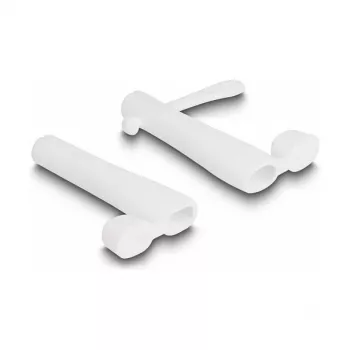 DeLOCK tappo parapolvere per connettore maschio USB Type-C e connettore maschio Apple Lightning set 2 pezzi bianco