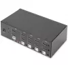KVM switch Digitus DS-12883 4 porte dual display 4K HDMI USB