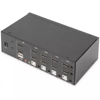 KVM switch Digitus DS-12883 4 porte dual display 4K HDMI USB