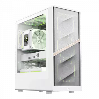 Case Gamemax | AERIS 330 MW | bianco | Mini-Tower | alimentatore non incluso