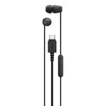 Sony IER-EX15C Cuffie con filo In-Ear Chiamate/Musica USB Type-C Nero