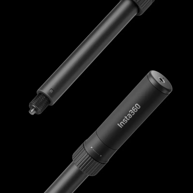 Impugnatura treppiede / accessorio bullet-time Insta360 CINSKAVK — selfie stick compatibile, 29,7–120 cm, plastica, nero