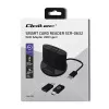 Lettore di smart card Qoltec 50632 USB 2.0 nero cavo 1m