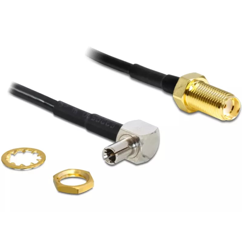 Cavo coassiale DeLOCK 88487 TS-9 SMA 1,45m nero