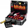 Set di utensili da meccanico Knipex 00 21 06 — 68 utensili, incluse pinza a becco e pinza per pompa d'acqua, utensili rosso/giallo, valigetta nera (515×438×265 mm)