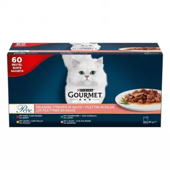 PURINA Gourmet Perle Mix - cibo umido per gatti - 60x85 g
