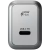 Caricabatterie per dispositivi mobili Satechi ST-UC30WCM-EU — alimentatore AC universale per interni con 1× USB-C, nero/argento