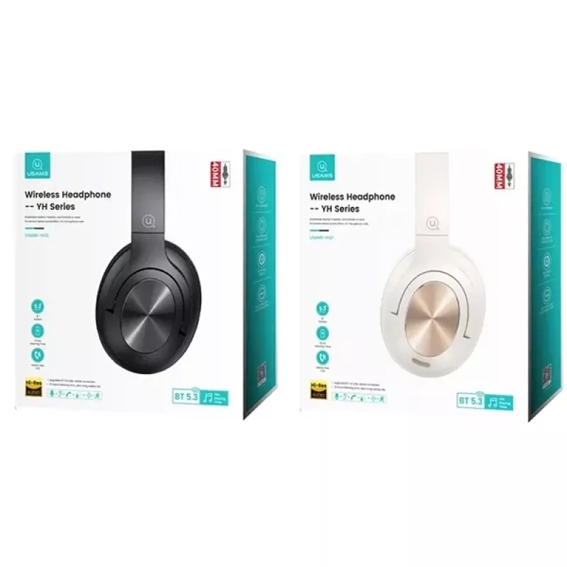 Usams Cuffie Bluetooth 5.3 Over-Ear Us-yh Serie nero/nero TDLYEJYS01